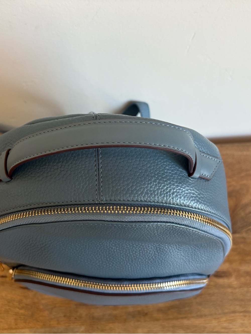 Radley Blue Pebbled Leather Mini Backpack - Picture 9 of 13